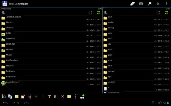 10 причин заменить файловый менеджер Android на Total Commander