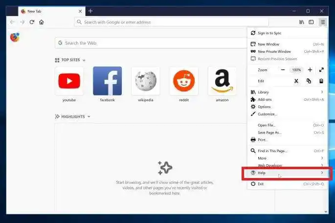 Uppdatera Firefox i Windows 10