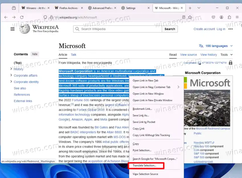 Firefox Selection Translation