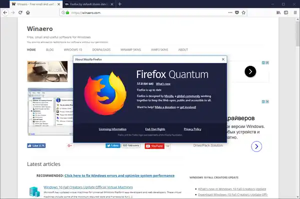 Tắt tính năng nổi bật trên trang tab mới trong Firefox