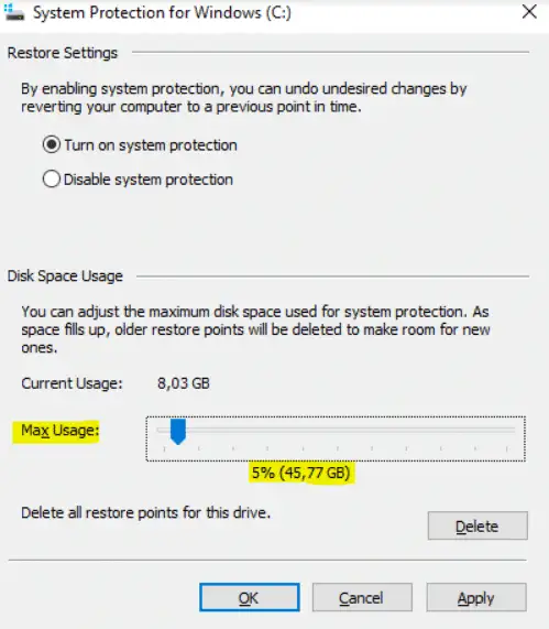 ochrona systemu Windows