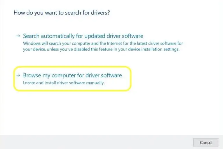 buscar controladores en la computadora