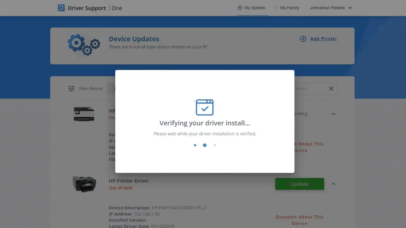 HelpMyTech - Verificação de instalação do driver