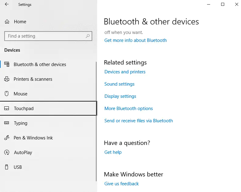 Configuració del controlador HP Touchpad