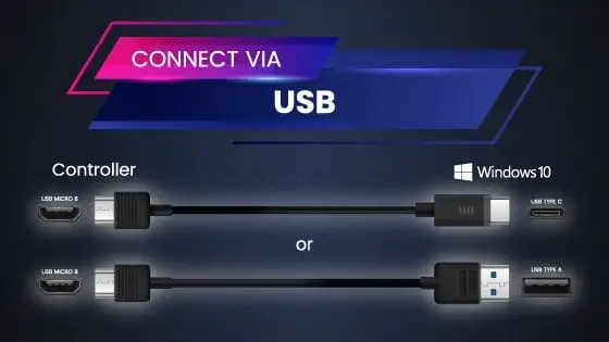 usb ద్వారా కనెక్ట్ చేయండి