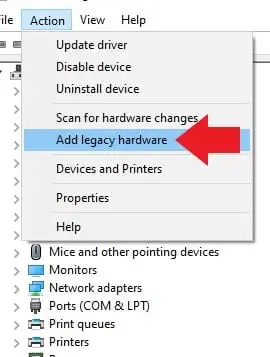 Aggiungi hardware legacy