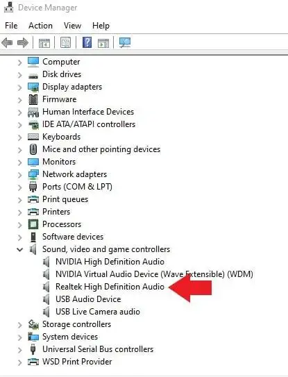 Driver Realtek High Definition Audio