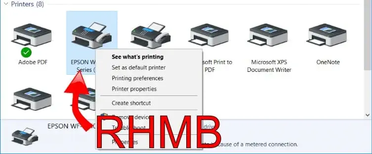 RHMB za kontekstni izbornik