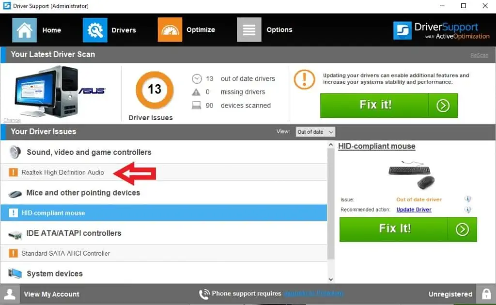 Realtek High Definition Audio-drivrutiner