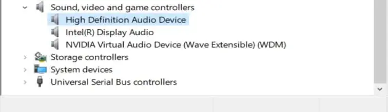 Dispositivo de audio genérico de alta definición