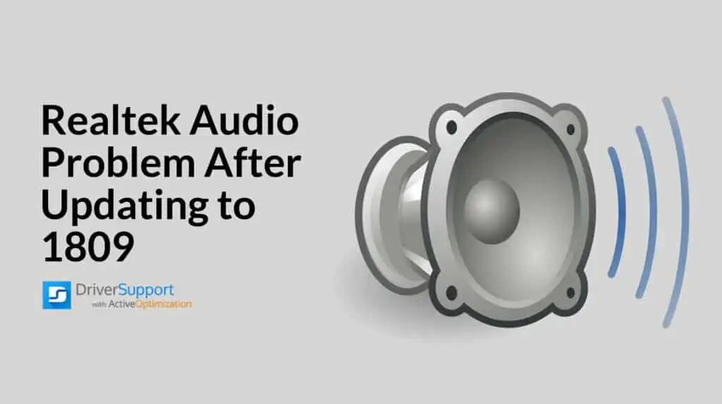Realtek Audio Problem etter oppdatering til 1809
