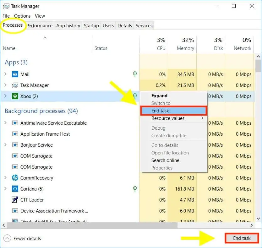 performances de Windows