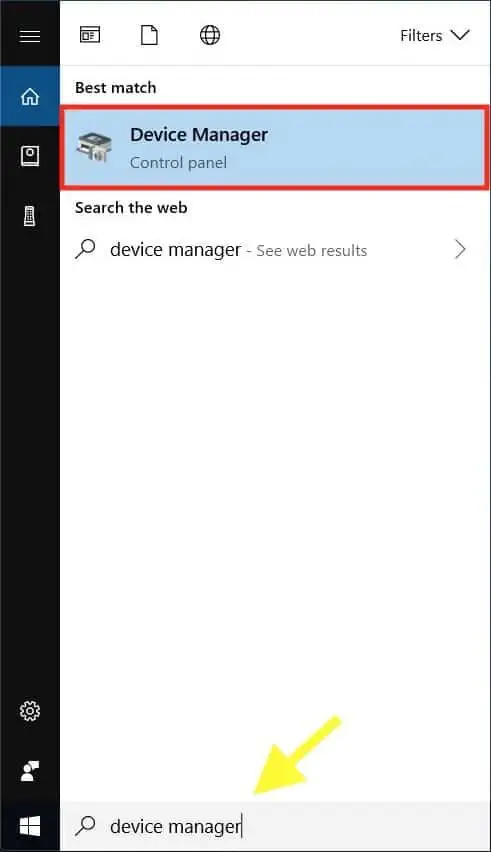 Windows device manager