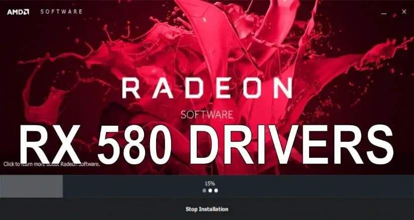 Radeon RX 580 drivrutiner