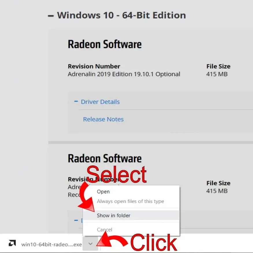 Poiščite Radeon Download