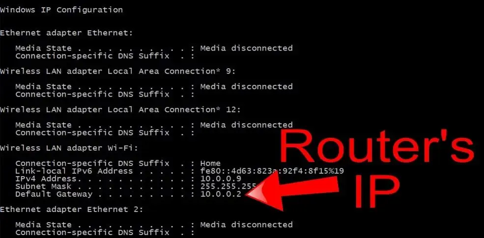 IP-configuratie van de router