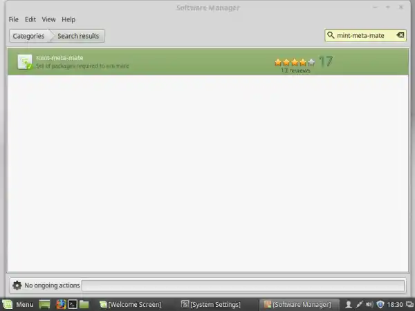 جلسة نافذة تسجيل الدخول إلى Linux Mint