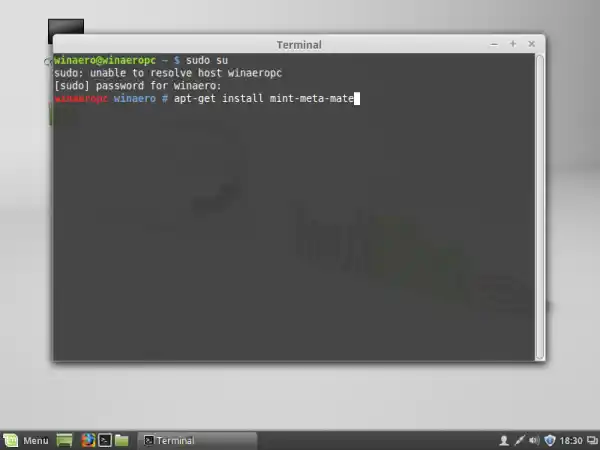 linux mint login window session 2