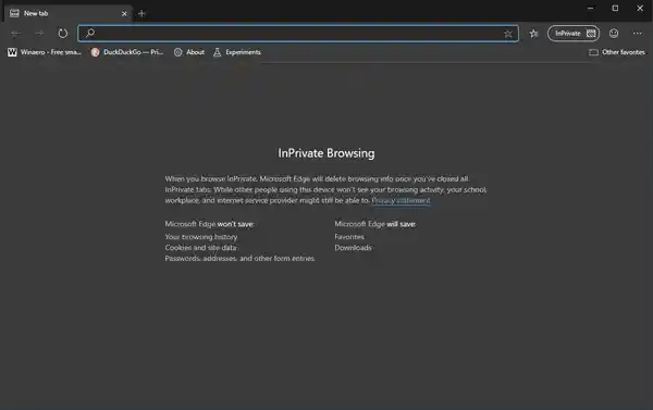 Creeu una drecera de navegació InPrivate per a Microsoft Edge Chromium