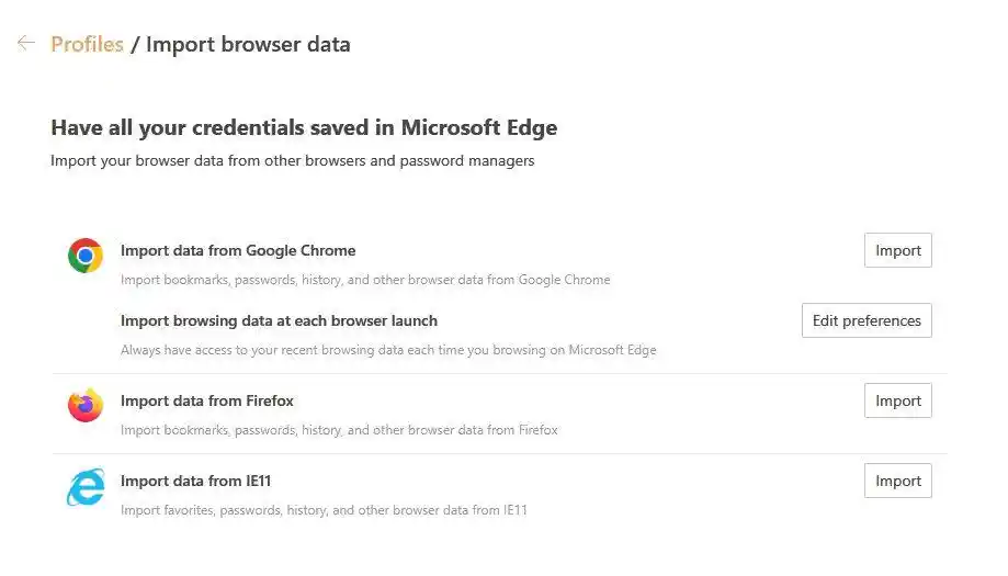 S KB5034204 Edge násilně importuje karty Chrome, zde je řešení