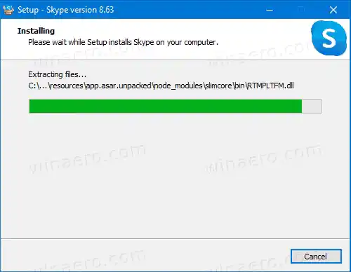 Skype ডেস্কটপ অ্যাপ দ্বারা যোগ করা Skype প্রসঙ্গ মেনুর সাথে শেয়ার করুন