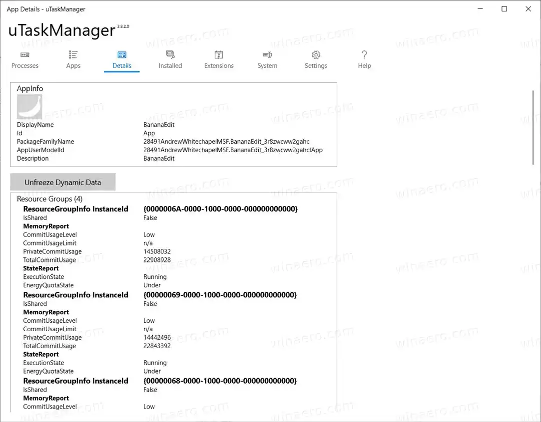 Utaskmanager App Detaljer