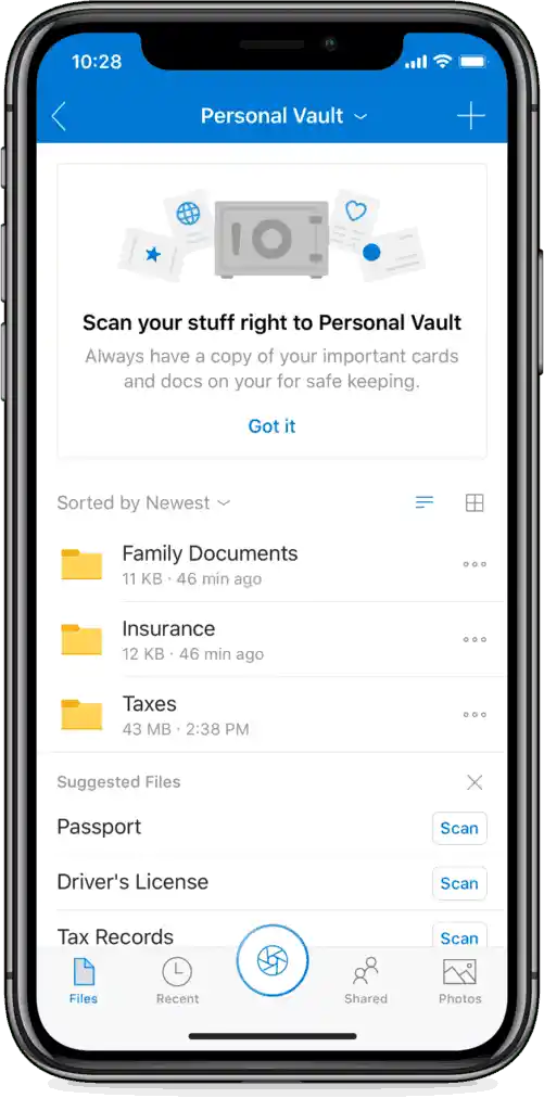 OneDrive Personal Vault 2