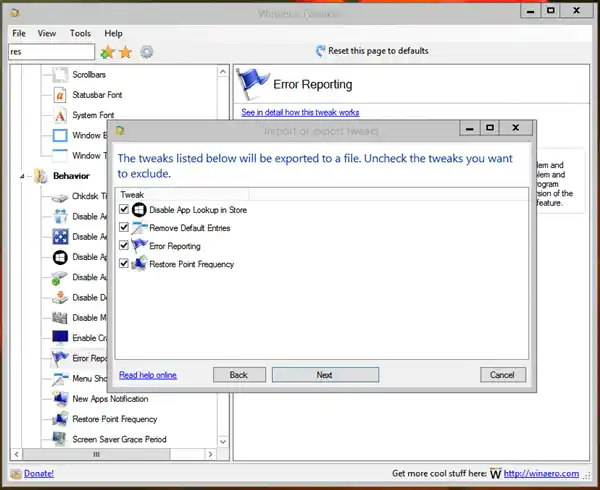 Winaero Tweaker IE Wizard Export (2)