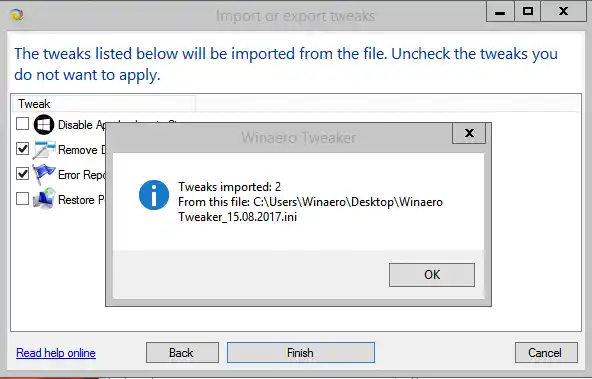 Import Winaero Tweaker IE Wizard(4)