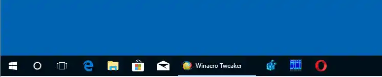 Ancho de botón de la barra de tareas personalizado de Windows 10