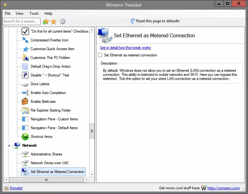 Configurar Ethernet como conexión medida