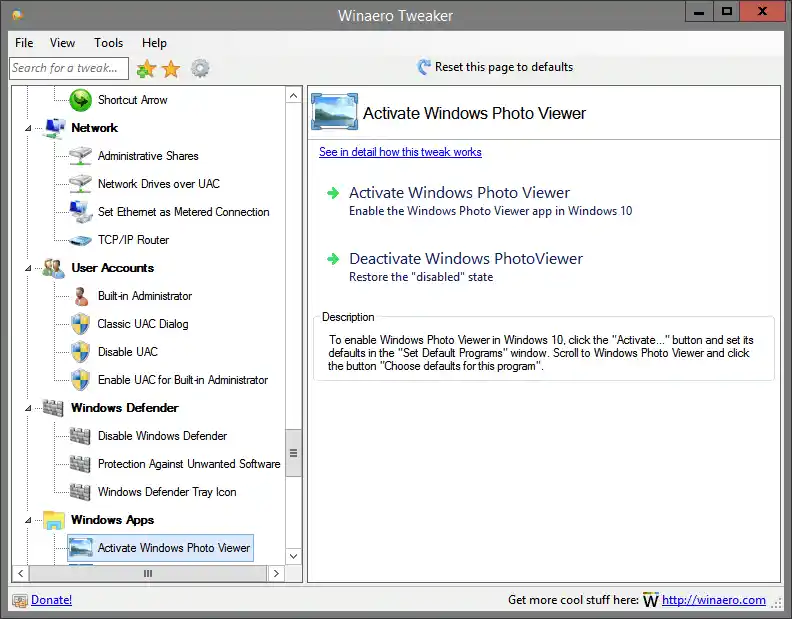 Aktivujte Windows Photo Viewer