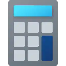 Windows 10 Calculator Fluent Icon Velika 256