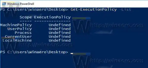 PowerShell Zie Uitvoeringsbeleid