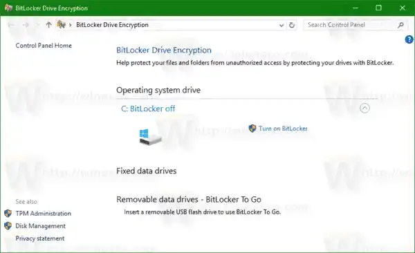 Pakeiskite „BitLocker“ šifravimo metodą ir šifro stiprumą sistemoje „Windows 10“.