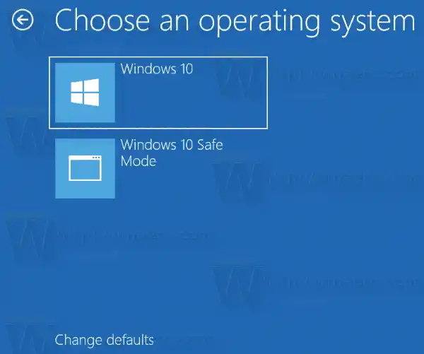 Windows 10 Bcdedit määrake vaikeos