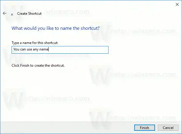 Beliebige Namensverknüpfung Windows 10