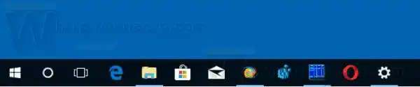 Huwag paganahin ang Taskbar Button Combining sa Windows 10