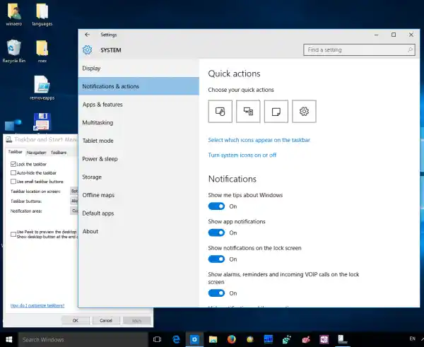 Windows 10 personaliza ícones do sistema