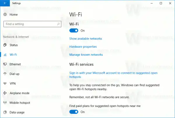 Come disattivare il Wi-Fi in Windows 10