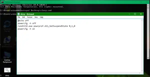 विंडोज 10 स्लीप कमांड 2