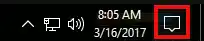 Windows 10 Action Center-Symbol