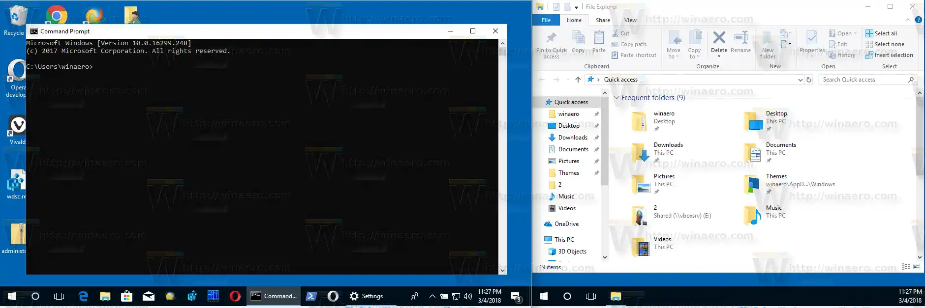 Itago ang Mga Pindutan ng Taskbar Sa Maramihang Mga Taskbar sa Windows 10