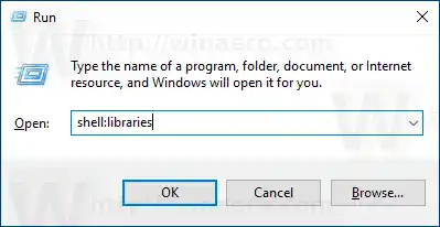 Windows 10-Ordner zur Bibliothek hinzugefügt