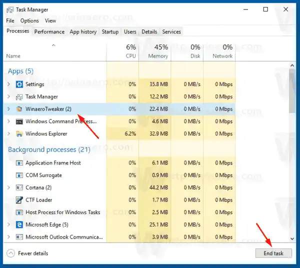 Windows 10 Taskkill av Pid