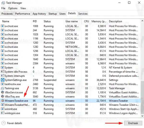 Windows 10 Taskkill po nazivu