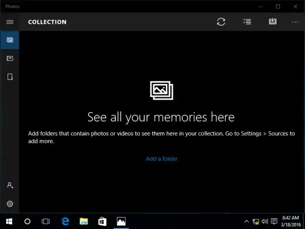 Windows 10 Redstone proposera une recherche intelligente dans l'application Photos