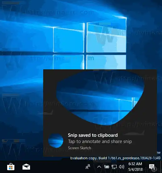 Paganahin ang Print Screen Key upang Ilunsad ang Screen Snipping sa Windows 10