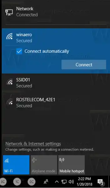 Voorkom dat Windows 10 automatisch verbinding maakt met een Wi-Fi-netwerk