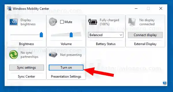 Configuració del mode de presentació de Windows 10